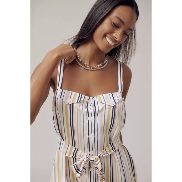 Maeve Easy Sleeveless Shirting Jumpsuit XL - Picture 2 of 3